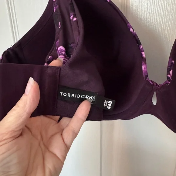 NWOT Torrid T-Shirt 360 Back Smoothing Bra.  Size 46B - Picture 3 of 4